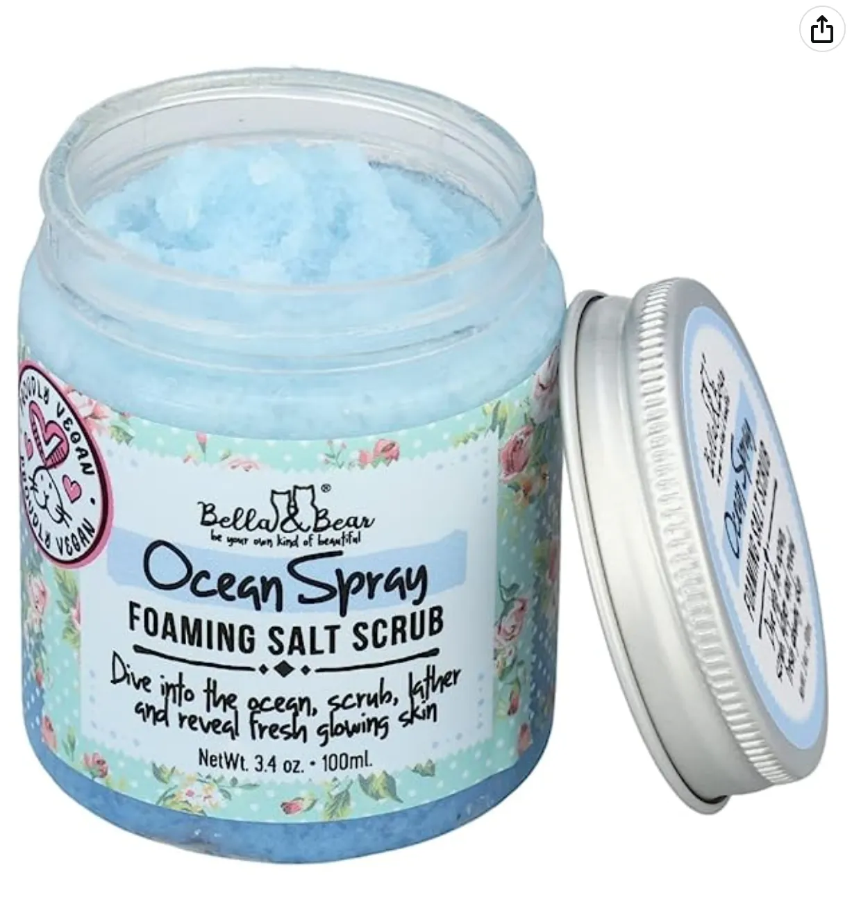 Bella & Bear - Ocean Spray Foaming Salt Scrub - Travel Size