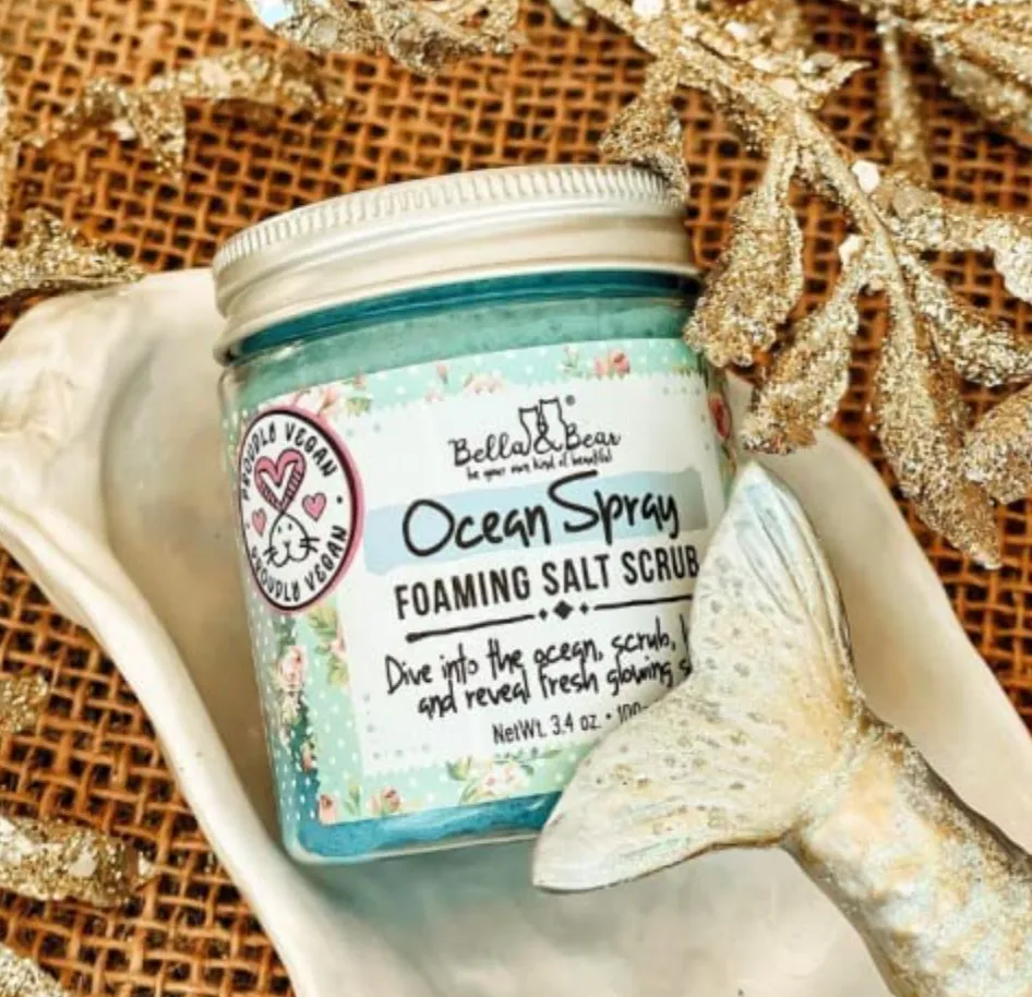 Bella & Bear - Ocean Spray Foaming Salt Scrub - Travel Size