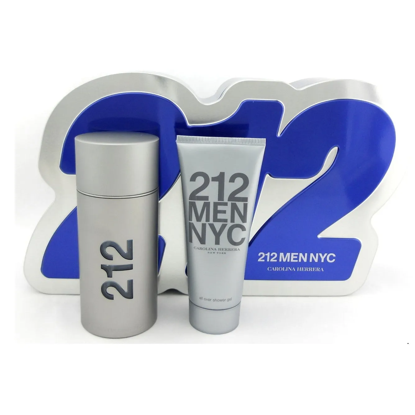 Carolina Herrera 212 NYC Gift Set - 100ML EDT Spray   100ML Shower Gel (Men)