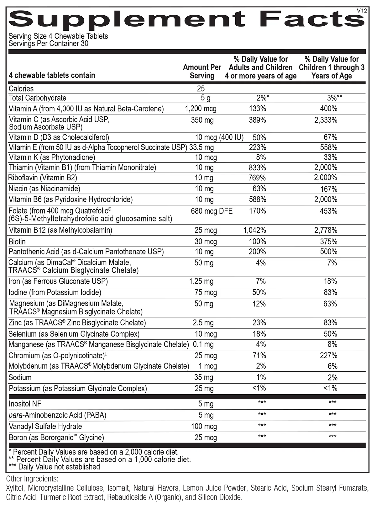 Optimal Kids Multivitamin